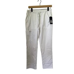 NWT Cherokee Workwear Revolution Scrub Pants S White WW020